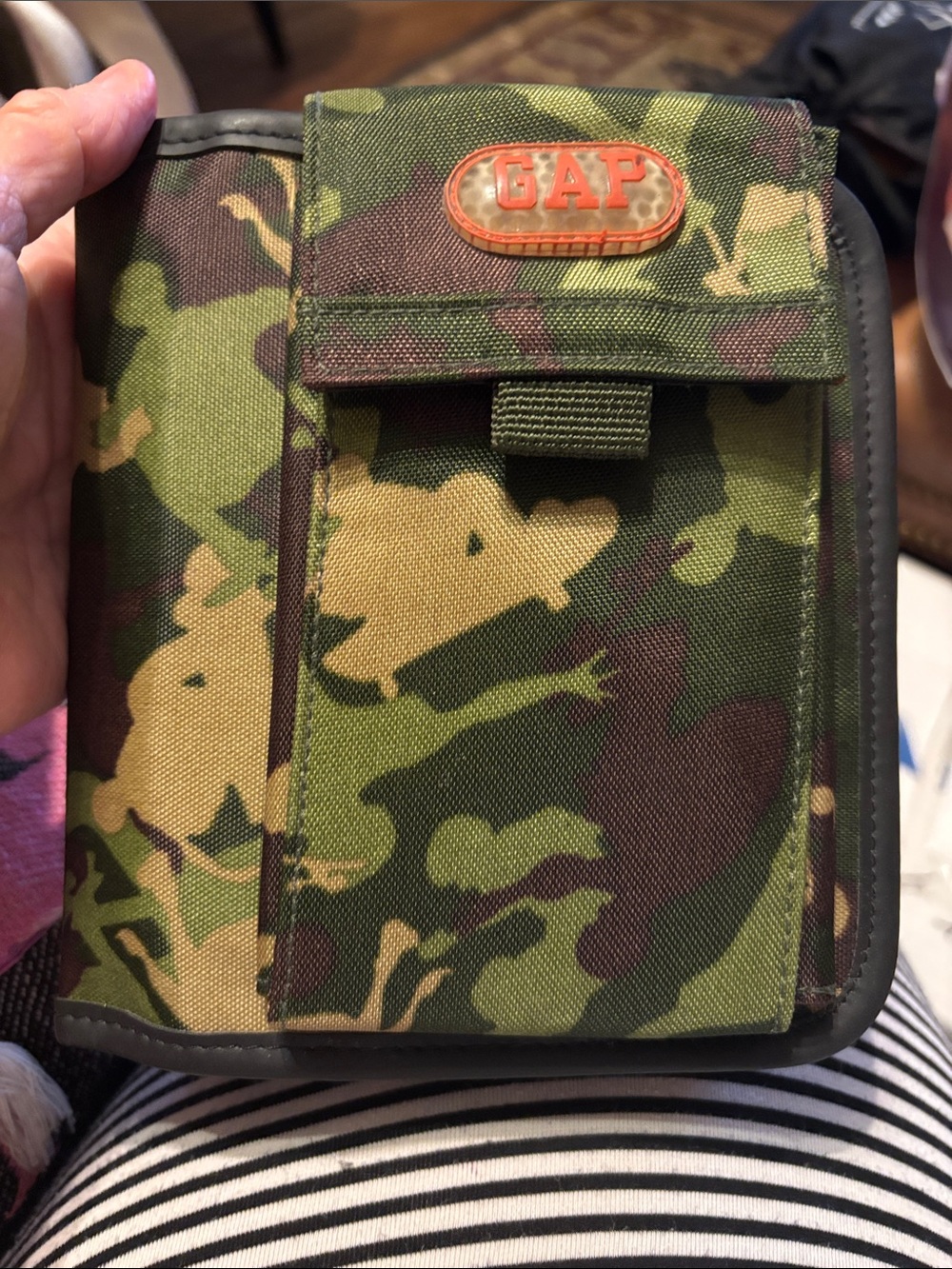 GAP Green Camouflage Messenger Bag.